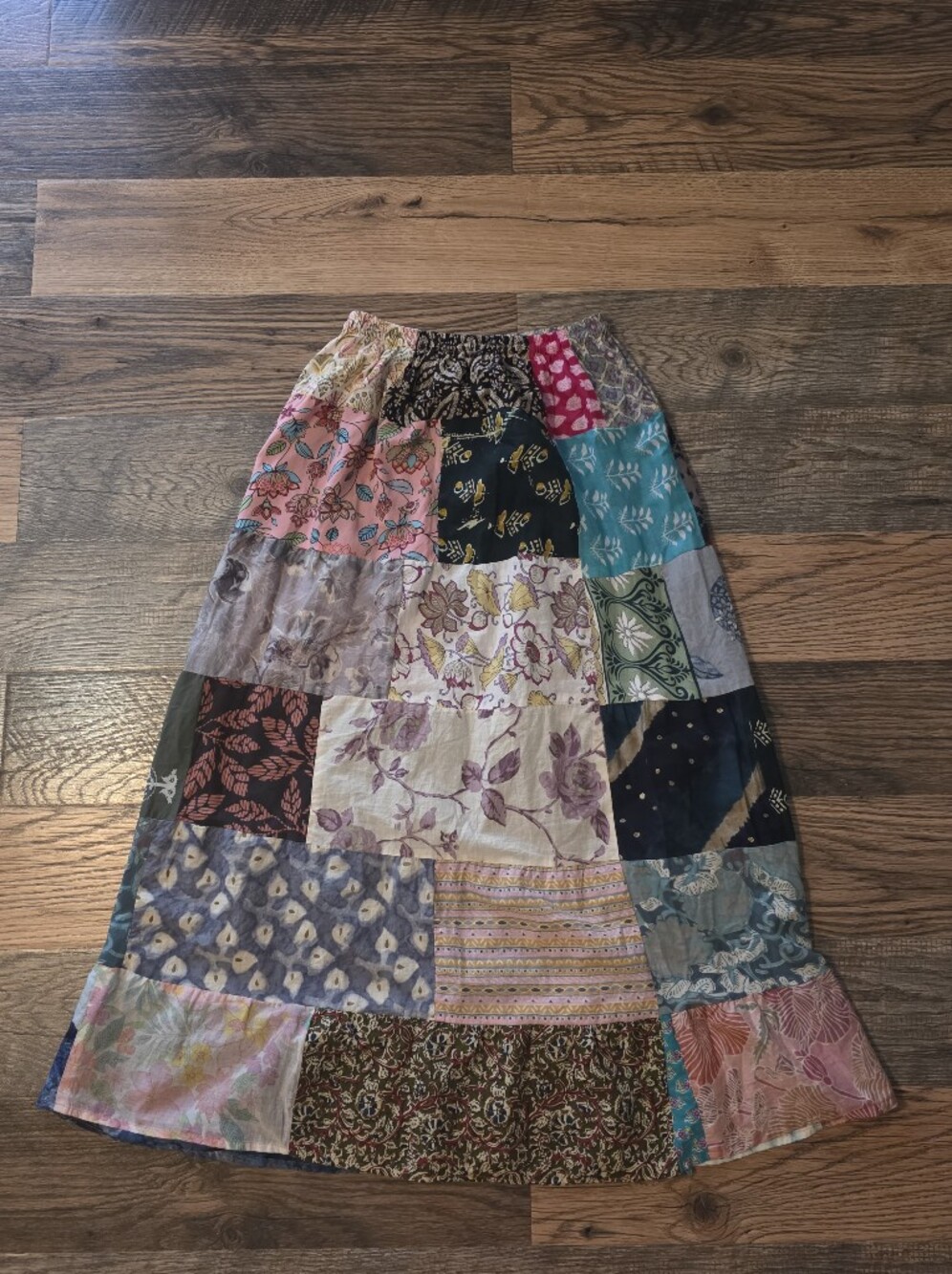 Vintage Patchwork Maxi Skirt By Ashley Taylor